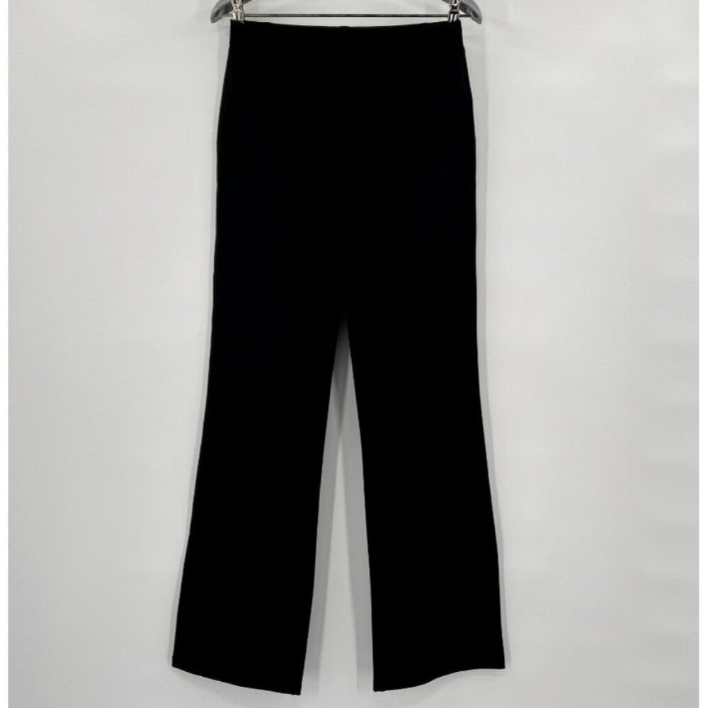 Quince Women's Black Ultra-Stretch Ponte Pants Boot Cut sz S Petite 30" NWOT